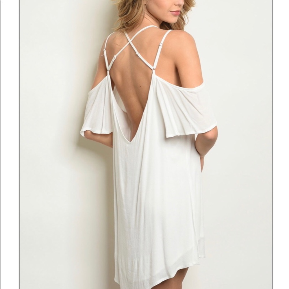 White simple sexy dress - Picture 1 of 2